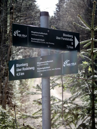 Jetzt muss man sich entscheiden: Soll man den langen Weg über die Fahrstraße oder den steileren Bergweg nehmen? Jetzt muss man sich entscheiden: Soll man den langen Weg über die Fahrstraße oder den steileren Bergweg nehmen?