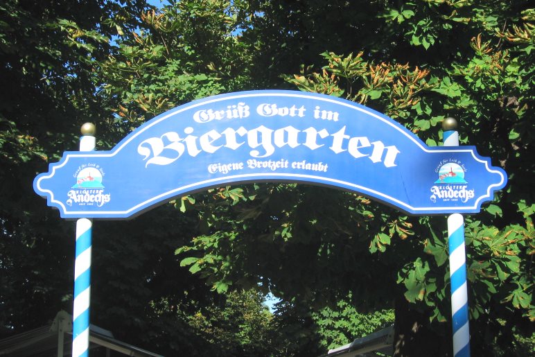 Sehr familienfreundlich ist der Biergarten im Kloster Andechs