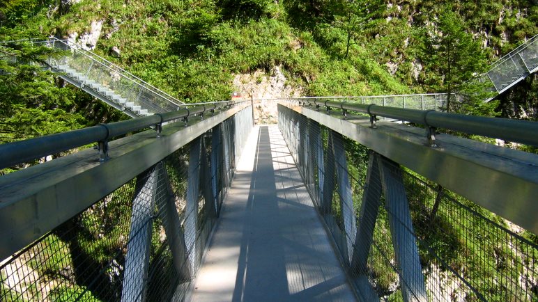 Eine Geisterklamm-Brücke