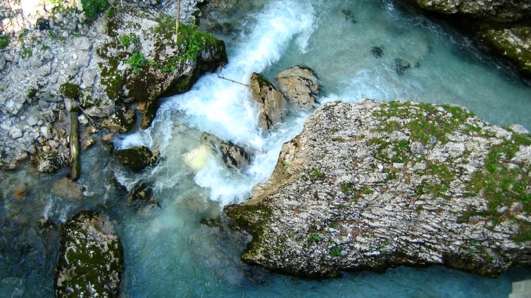 Wildwasser in der Geisterklamm