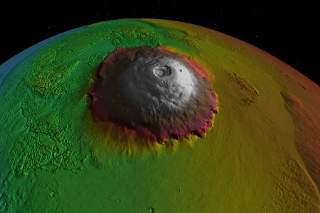 olmypus_mons_mars Olympus Mons, der höchste Berg unseres Sonnensystems, NASA/courtesy of nasaimages.org