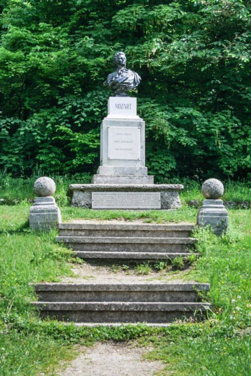 Das Mozart-Denkmal auf dem Salzburger Kapuzinerberg