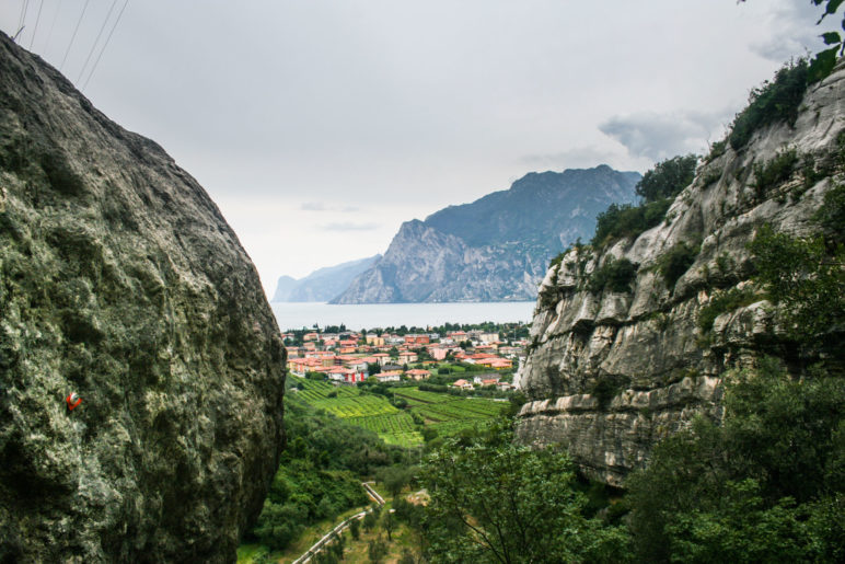 Blick auf Torbole und den Gardasee