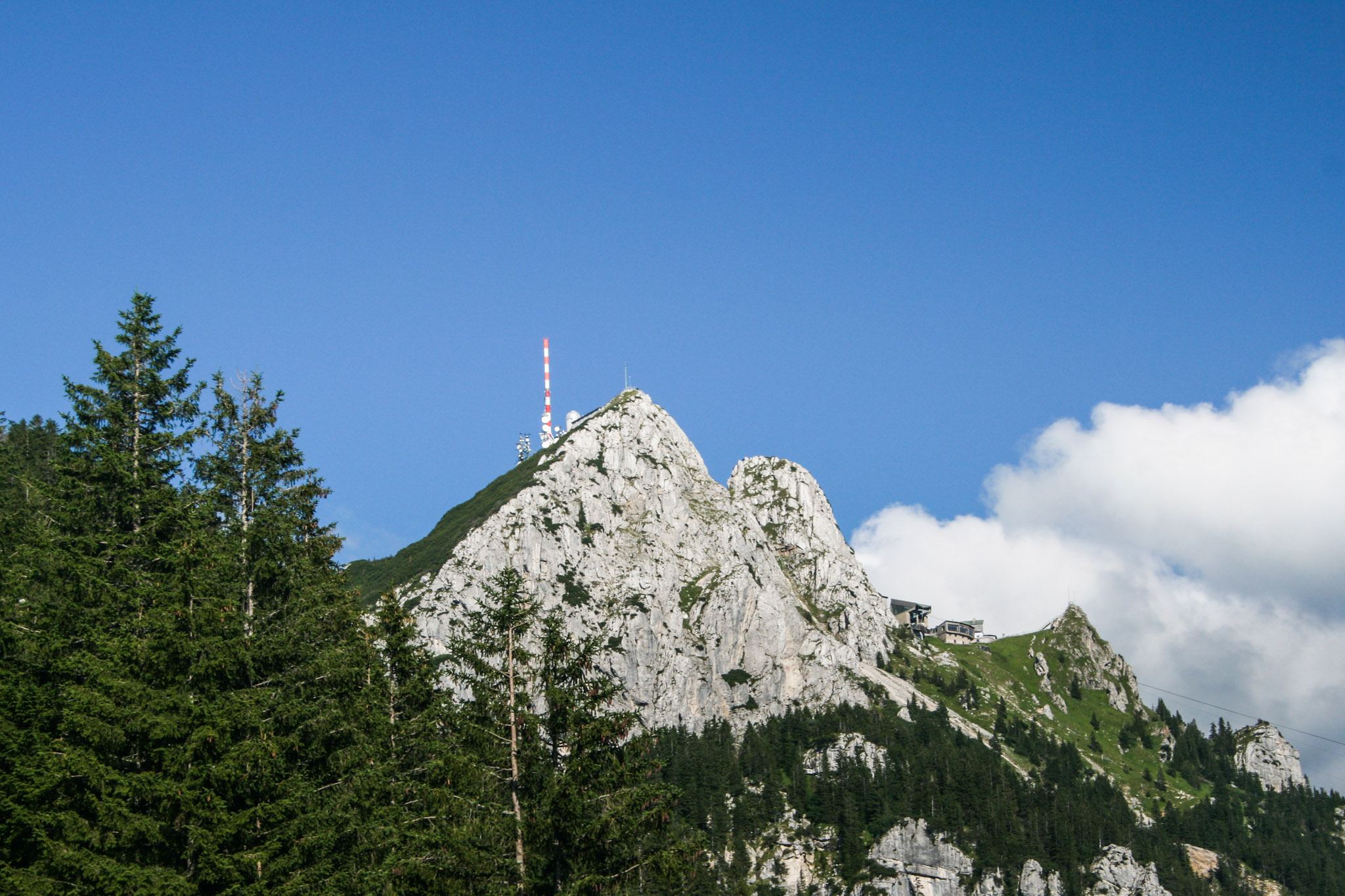 Sehr klasse: Blick zurück zum Wendelstein Sehr klasse: Blick zurück zum Wendelstein