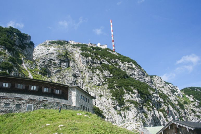 Der Gipfel des Wendelstein, vom Wendelsteinhaus aus gesehen