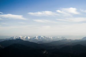 Alpenblick vom Gipfel der Hochplatte