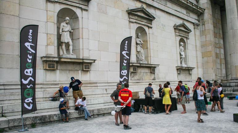 Ein toller Rahmen für das Sportfestival: Die klassizistischen Bauten des Königslatzes