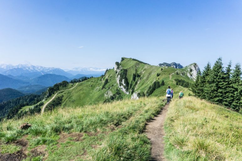 Auf dem Weg zum Kirchstein und Latschenkopf