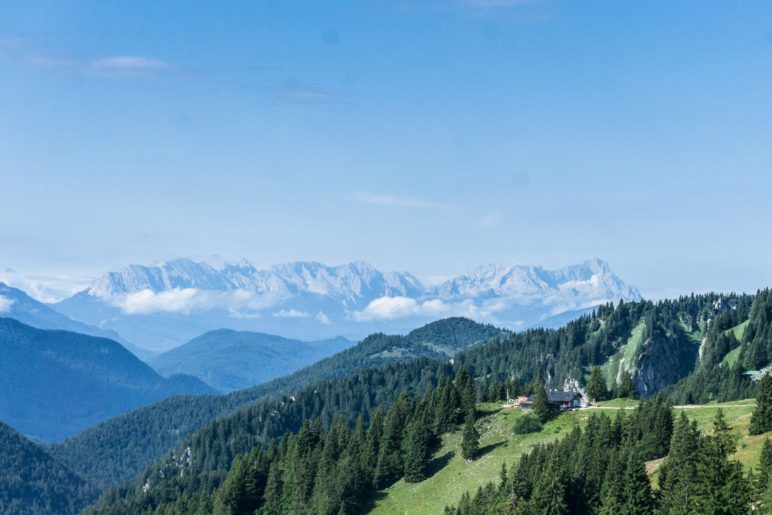 Alpenpanorama mit Zugspitzblick vom Brauneck