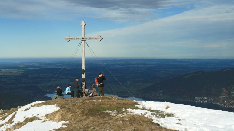 Das Gipfelkreuz des Hirschberg