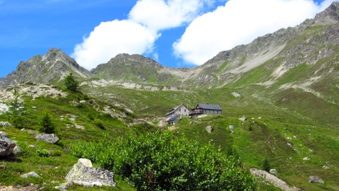 Kurz vor dem Ziel: Der erste Blick auf die Friedrichshafener Hütte