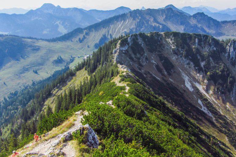 Gratwanderung vom Gipfel - am Brecherspitz