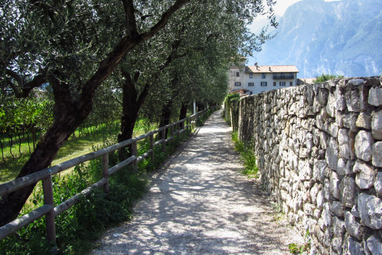 Auf dem Weg zum Anwesen Colombera