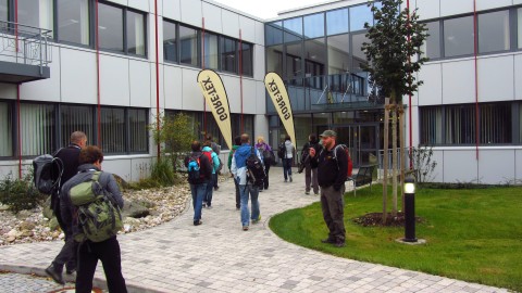 Ankunft bei Gore in Feldkirchen