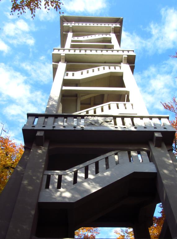 Der Ebersberger Aussichtsturm von unten