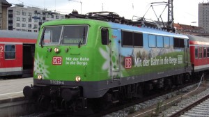 Die DAV-Lok im Starnberger Flügelbahnhof des Hauptbahnhof München