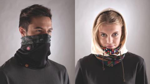 Das Storm Buff mit Gore Windstopper Membran und das Buff Hoodie (Fotos: Buff)