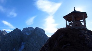 Panoramatafel im Gipfelpavillon