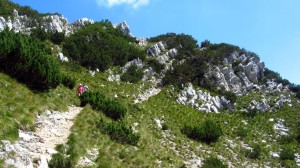 Auf dem Monte Baldo Wanderweg in Richtung Süden