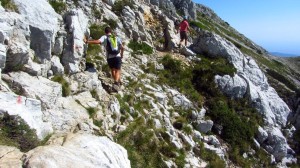 Auf dem Weg vom Rifugio Telegrafo