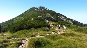 Das erste Gipfelziel des Tages, die Cima Pozzette