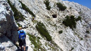 Auf dem Weg zur kleinen Höhle