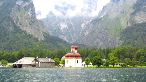 St Bartholomä, der Watzmann und der Königssee