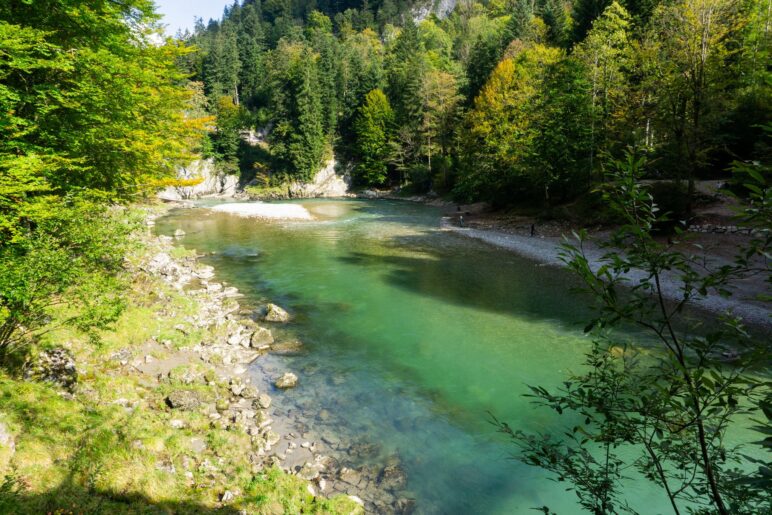 Die Tiroler Achen an der Entenlochklamm
