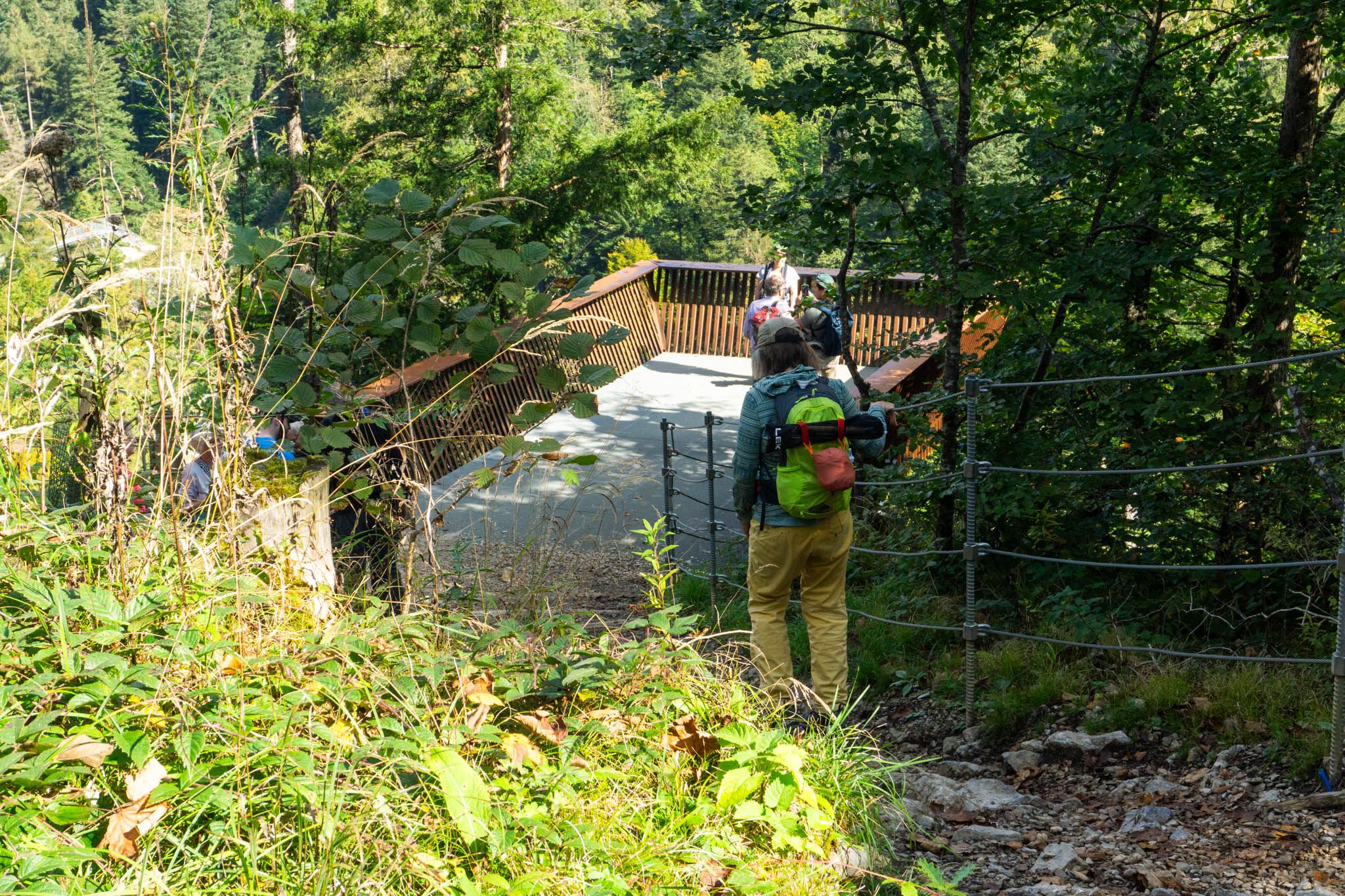 Die Aussichtsplattform oberhalb der Entenlochklamm
