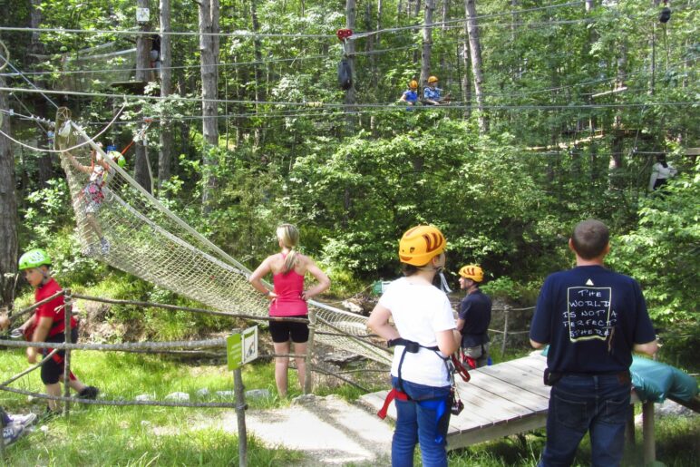Der Hochseilgarten Parco Avventura delle Busatte am Gardasee