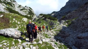 Kurz nach dem Steiglpass, auf dem Abstieg zum Gosausee