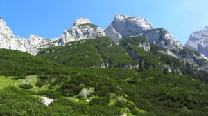 Der Gosaukamm besteht komplett aus beeindruckenden Felsbergen