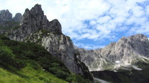 Der Klettergarten der Hofpürglhütte an der Rauchwand