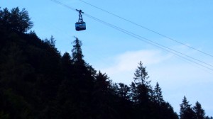 In der Seilbahn könnte man jetzt auch sitzen