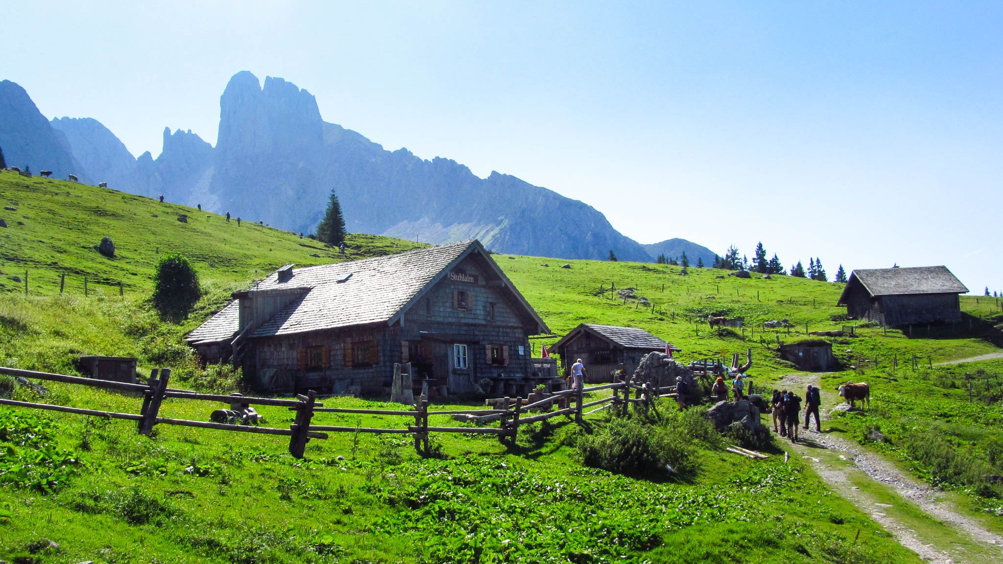 Die Stuhlalm am Austriaweg