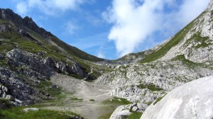 Das weite Tal hinter dem Steiglpass