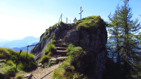 Die letzten Meter zum Kranzhorn-Gipfel Die letzten Meter zum Kranzhorn-Gipfel