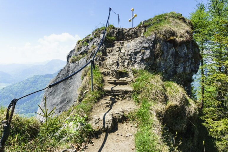 Die letzten Meter bis zum Kranzhorn-Gipfel
