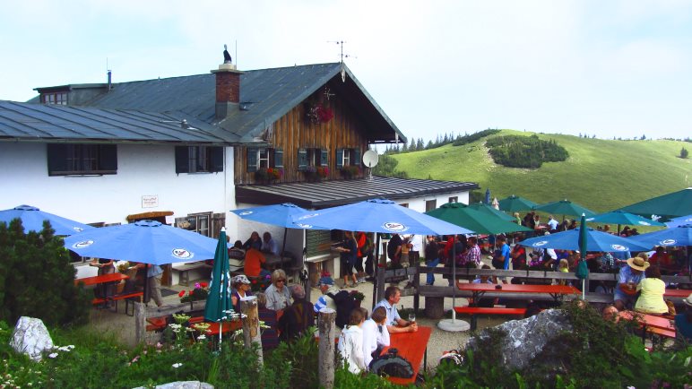 An schönen Tages ist immer viel los auf der Steinlingalm