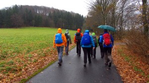 Weiter Wandern im Regen