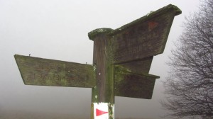 Wegweiser zur Wasserkuppe