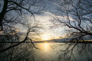 Sonnenuntergang am Speichersee