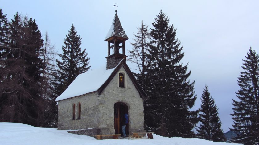 Die Anna-Kapelle. Von hier aus ist es nicht mehr weit bis zum Endpunkt der Wanderung