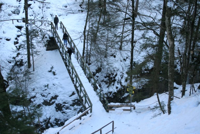 Blick zurück auf die Eiserne Brücke