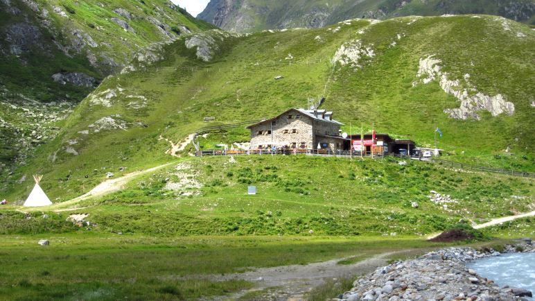 Unser Basislager - die Amberger Hütte