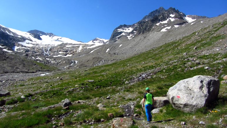 Auf dem Weg in Richtung Gletscher