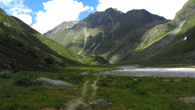 Auf dem Rückweg zur Amberger Hütte