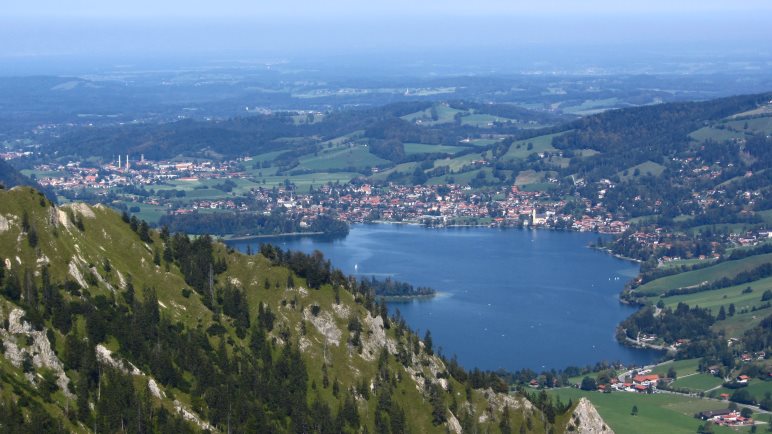 Der Schliersee, vom Brecherspitz aus gesehen