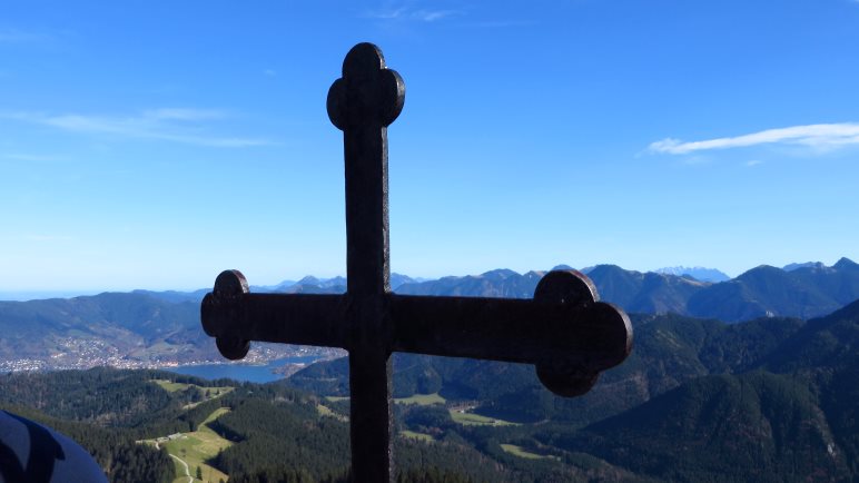 Das Gipfelkreuz des Fockenstein