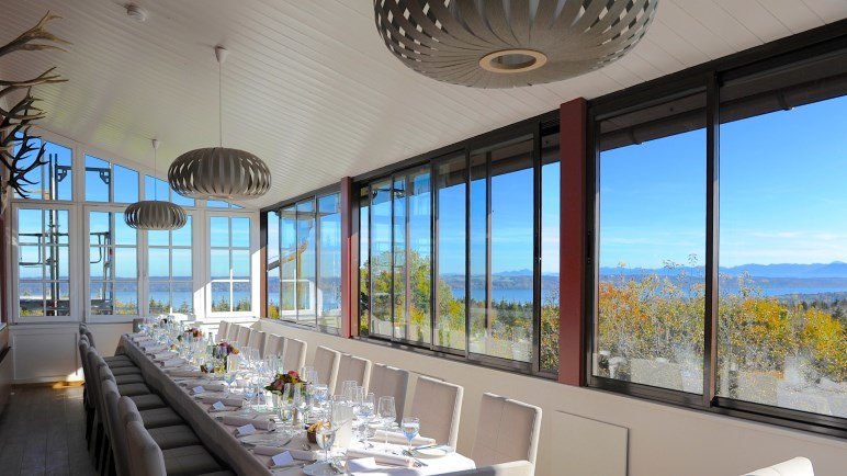 Eine Innenansicht des Restaurant Ilkahöhe